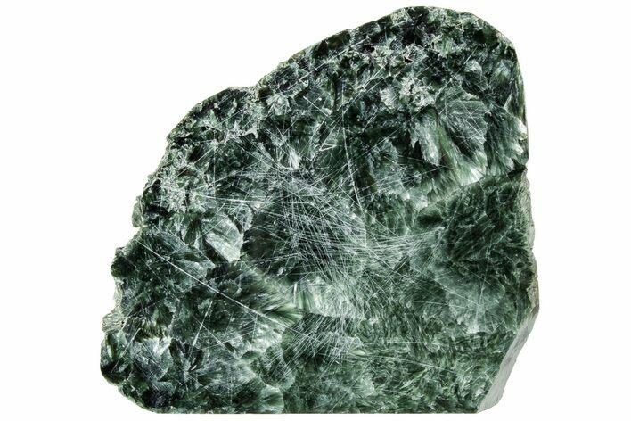 Polished Seraphinite Section - Korshunovkiy Mine, Siberia #314969